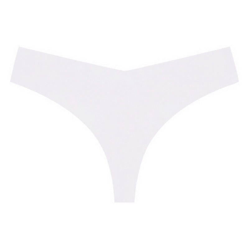 Seamless Underwear One Piece V Shaped Low Waist Sexy High Elastic T Back T Shaped Panties Women