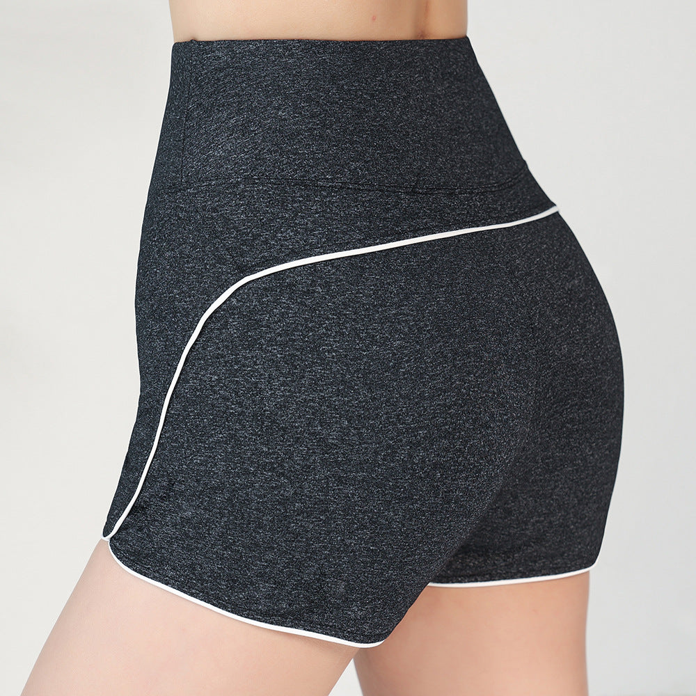 Popular High Waist Hip Lift Sports Shorts Women Skinny Running Three Points Training Yoga Pants Peach Fitness Pants Summer