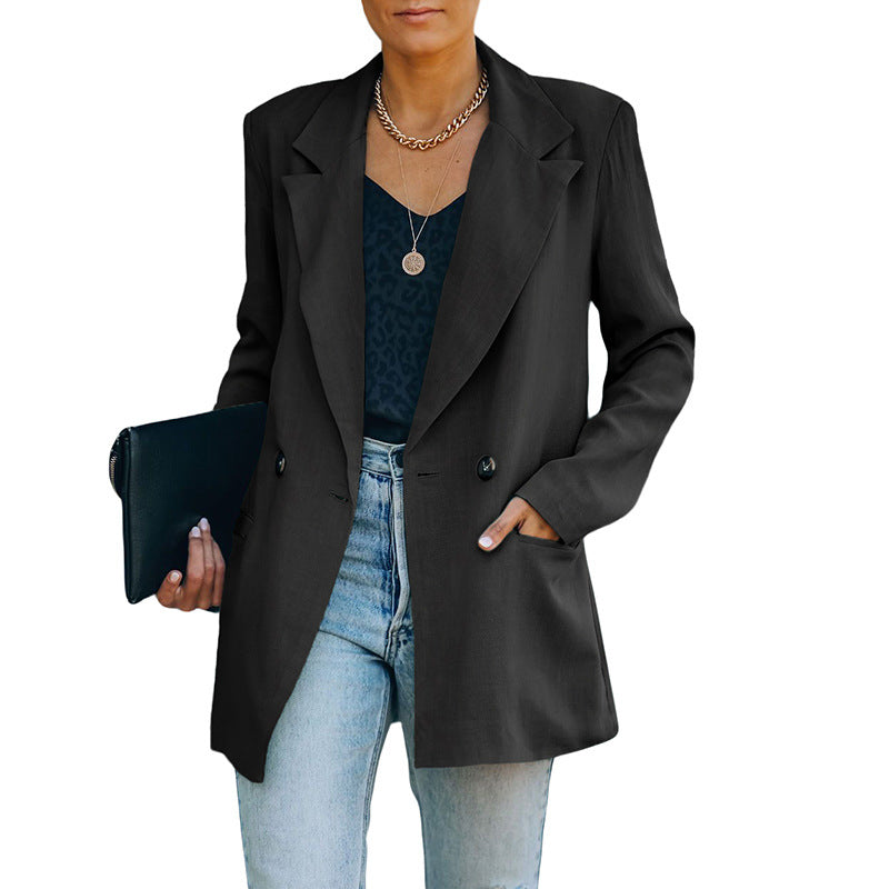 Slim Fit Collared Small Women Long Sleeve Business Wear Jacket