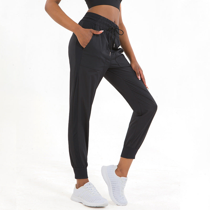 Arrival Running Casual Sports Trousers Ankle-Tied Breathable Quick-Drying Fitness Yoga Trousers